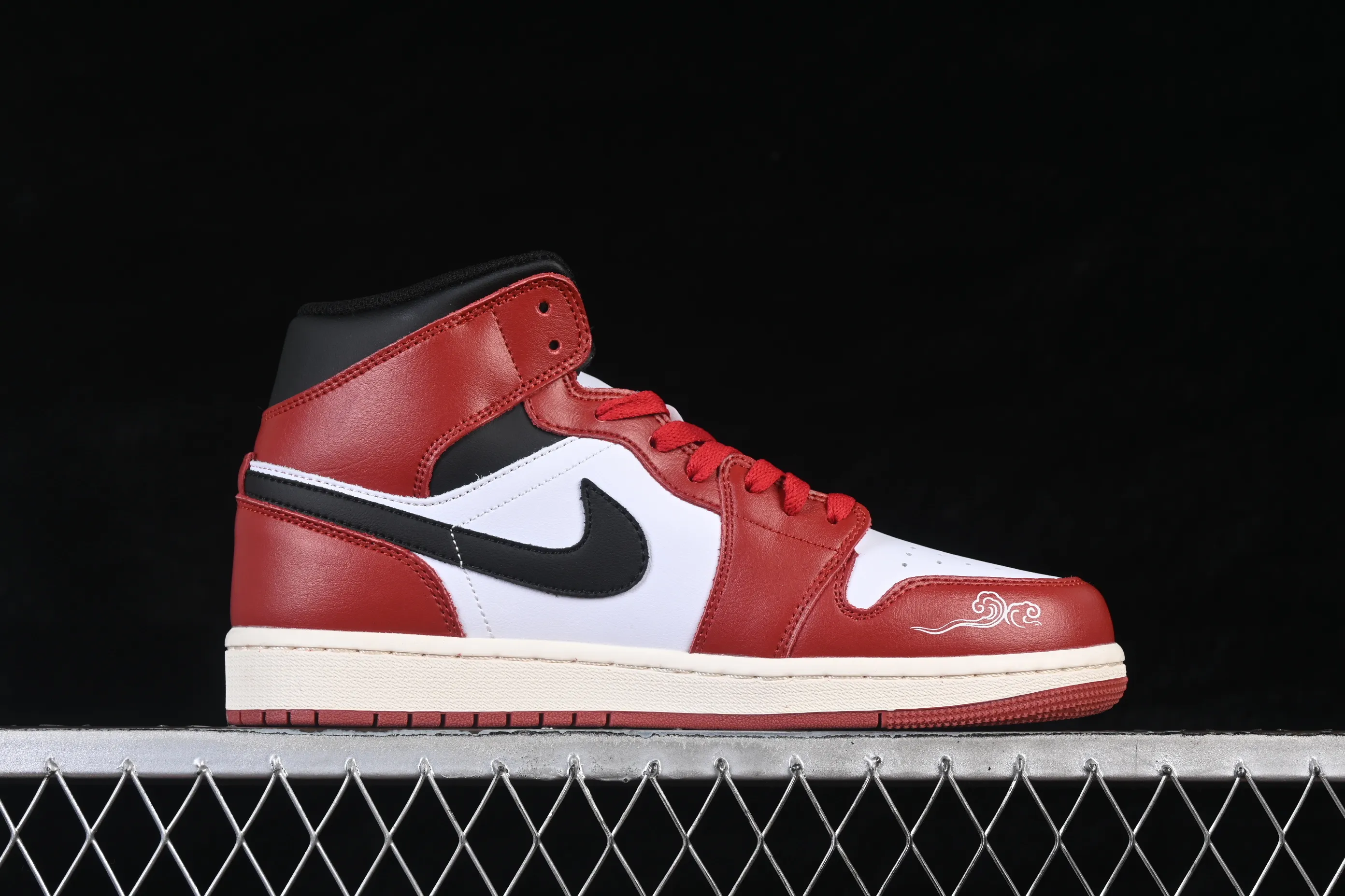 All Categories Air Jordan Jordan Series Basketball Shoes Air Jordan 1 Mid Air Jordan 1 Mid AJ1 Joe 1 Year of the Horse Limited Chinese Cultural Leisure Sneakers DQ8426-105